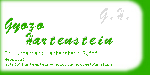 gyozo hartenstein business card