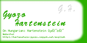 gyozo hartenstein business card